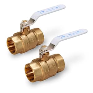 3 in. FIP x 3 in. FIP Premium Brass Full Port Ball Valve (2-Pack)