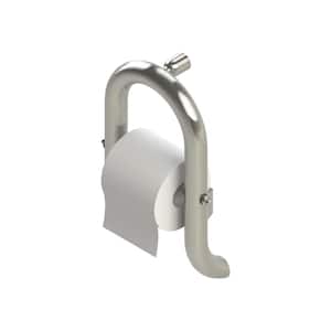 13 in. Concealed Screw Grab Bar and Toilet Paper Holder, Designer Grab Bar, ADA Compliant in Brushed Stainless