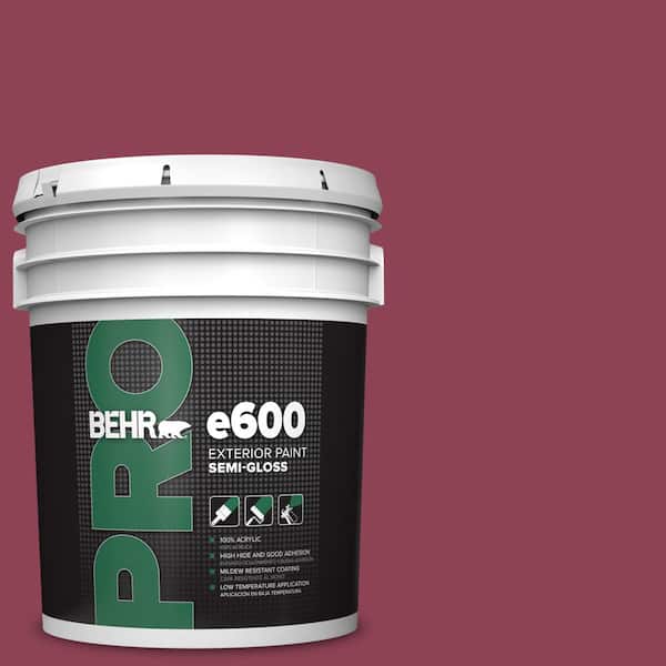 5 gal. #120D-6 Cranberry Splash Semi-Gloss Exterior Paint