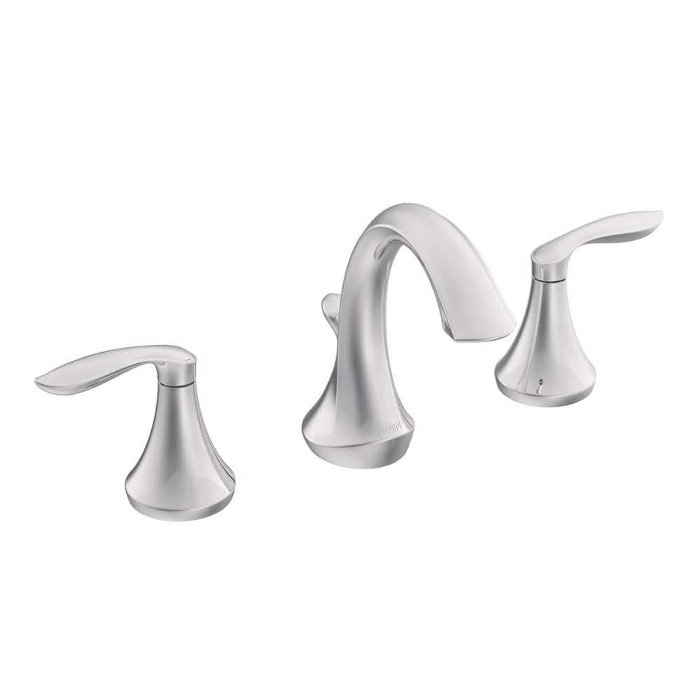 Eva 8 in. Widespread 2-Handle High-Arc Bathroom Faucet in Chrome price history on PriceWatchPro