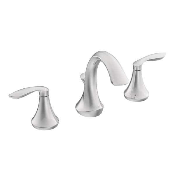 Eva 8 in. Widespread 2-Handle High-Arc Bathroom Faucet in Chrome