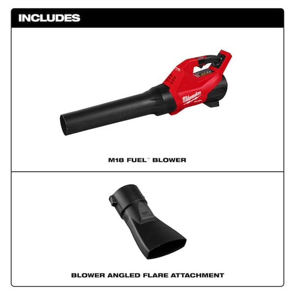 M18 FUEL 120 MPH 500 CFM 18V Lithium-Ion Brushless Cordless Handheld Blower with Angled Flare Blower Attachment