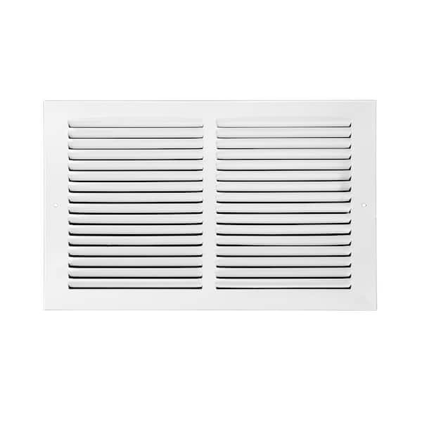 16 in. x 8 in. Return Air Steel Grille in White