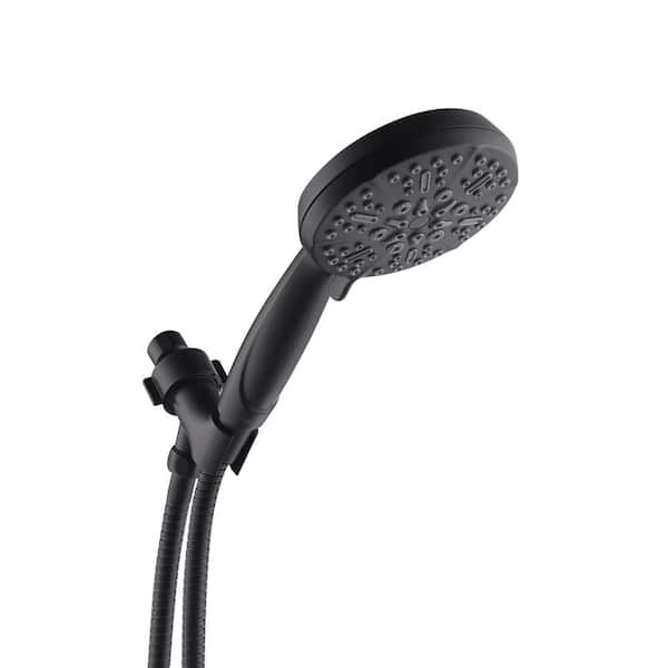 Boyel Living 5-Spray Patterns 5 in. High Pressure Wall Mount Handheld Shower Head with 2.5 GPM and 59 in. Long Hose