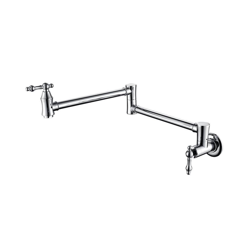 Wall Mounted Pot Filler with Free Swivel Arm in Chrome price history on PriceWatchPro