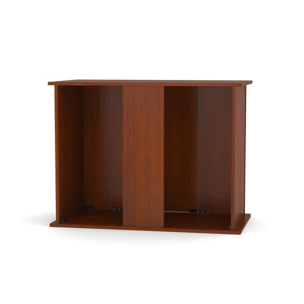 Serene Cherry Dark Wood Accent Cabinet with 2 Shelves