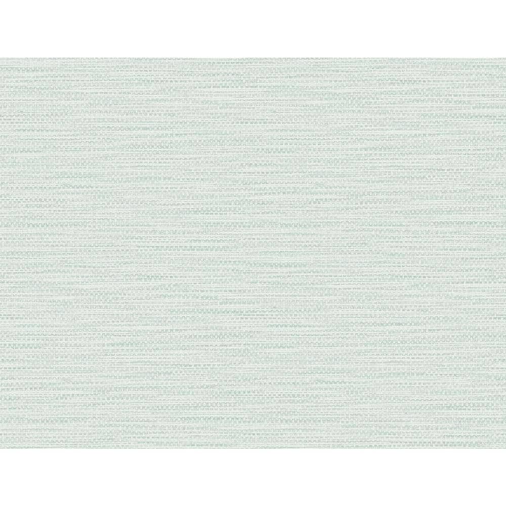 Sea Glass Faux Linen Weave Removable Wallpaper