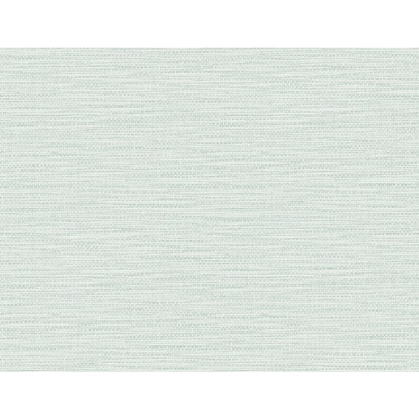 LILLIAN AUGUST Luxe Retreat Seaglass Faux Linen Weave Paper Unpasted Wallpaper Roll (60.75 sq. ft.)