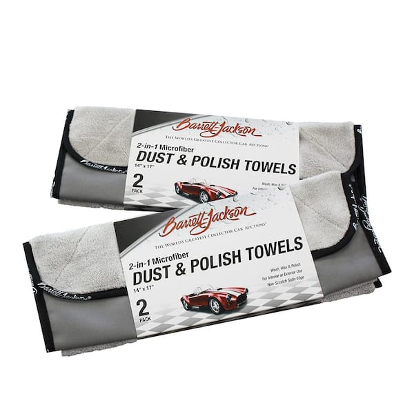BARRETT-JACKSON Dust and Polish Towel Kit Set of 2 (2-Pack) BJ-DPK