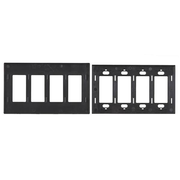 thumbnail interactive-video image 1 of Hampton Bay Satin Nickel GFCI Decorator Rocker Wall Switch Plate - Tiered Step Design 1 of 6