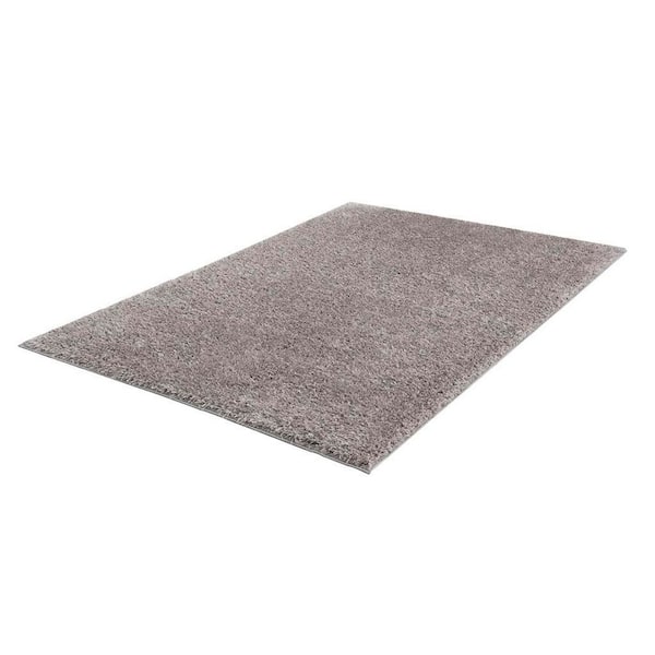 6 X 9 Grey Solid Color Washable Area Rug for Bedroom