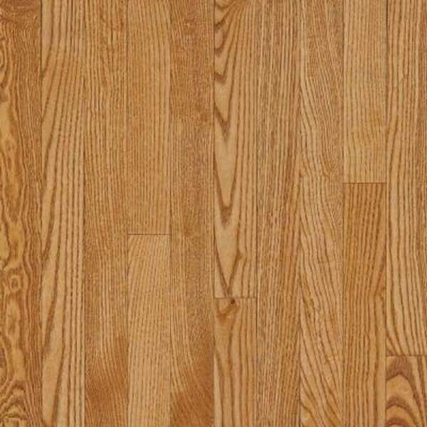 Bruce Take Home Sample - American Originals Spice Tan Oak 3/8 in. T x 3 in. W T+G Smooth Engineered Hardwood Flooring