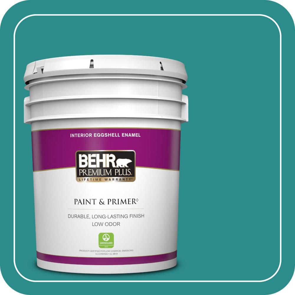 5 gal. Home Decorators Collection #HDC-FL13-12 Taos Turquoise Eggshell Enamel Low Odor Interior Paint & Primer price history on PriceWatchPro