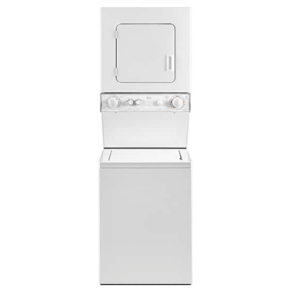 Whirlpool White Thin Twin Laundry Center with 1.5 cu. ft. Washer and 3.4 cu. ft. Electric Vented Dryer