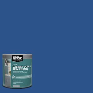 1 qt. #P520-7 Flashy Sapphire Satin Enamel Interior/Exterior Cabinet, Door & Trim Paint