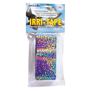 Holographic Bird Scare Tape 25 ft. Safe Bird Repellent Flashes Bright Colors and Make Sounds Owl Decoy
