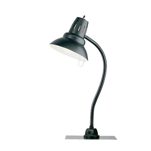 Tensor 22 in. Black Metal Heavy Duty Magnetic Base Task Light with LED Bulb Included