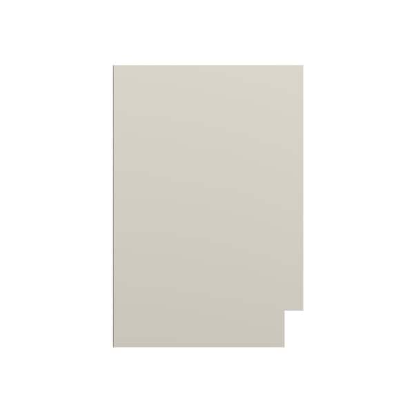 Kunal Kitchens Damascus Raised 0.25 in. W x 34.5 in. H x 20.25 in. D in French Vanilla End Panel in Assembled Bath