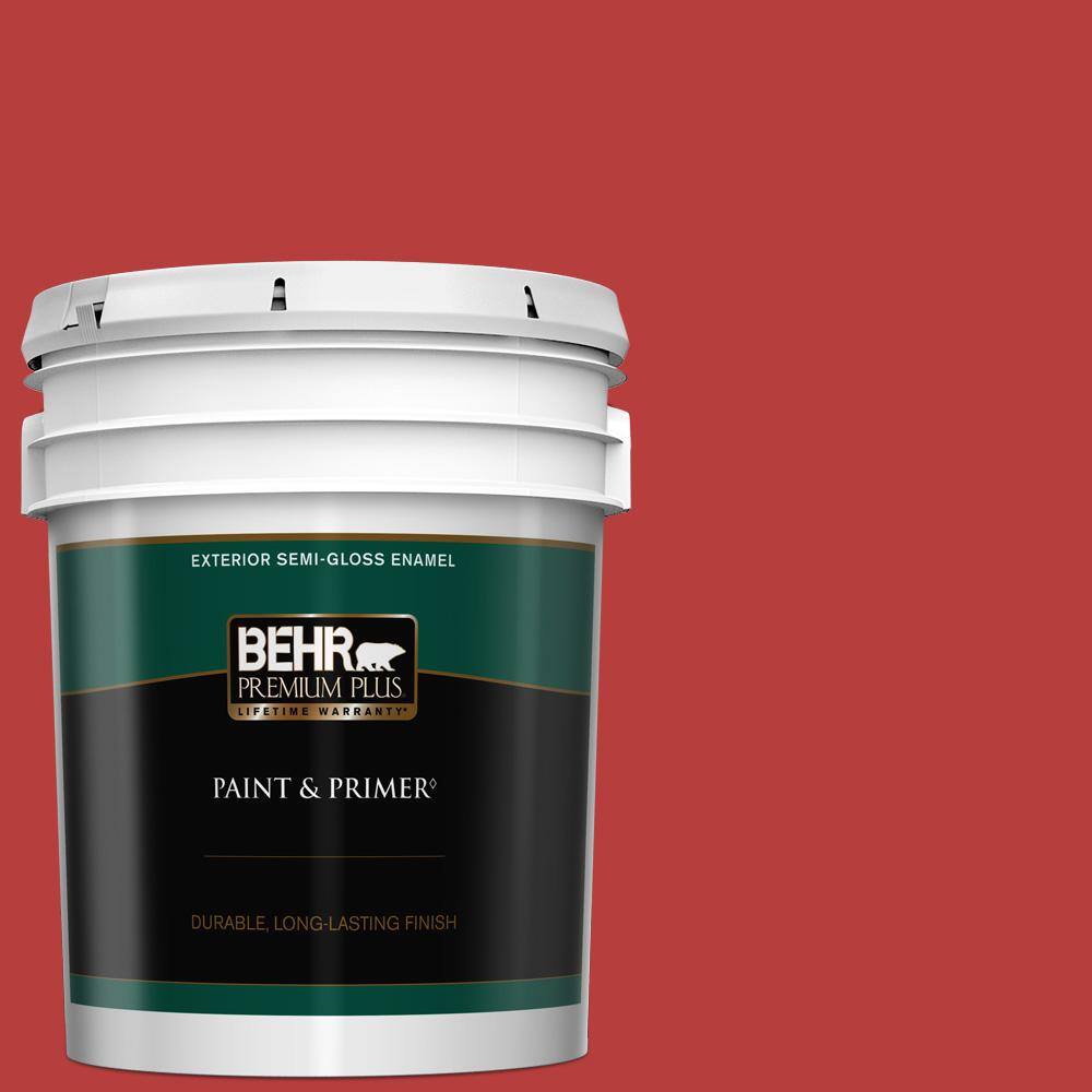 BEHR PREMIUM PLUS 5 gal. SG170 Licorice Stick SemiGloss Enamel