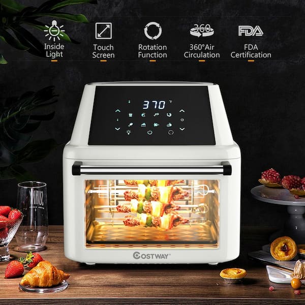 19QT Countertop Convection Toaster Oven Air Fryer Combo Rotisserie