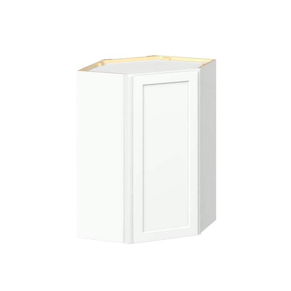 Emerson Pure White Wall Diagnal Corner Ready to Assemble Kitchen Cabinet (24 in. W x 36 in. H x 24 in. D)