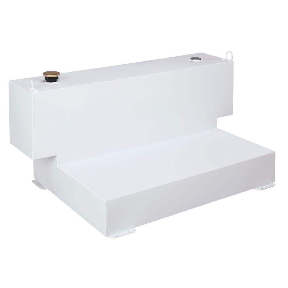 Crescent Short-Bed L-Shaped Steel Liquid Transfer Tank in White 498000 -  The Home Depot