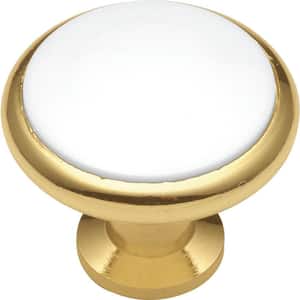Tranquility 1-3/8 in. White Cabinet Knob
