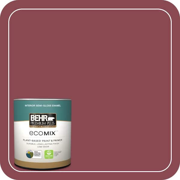 1 qt. #ICC-83 Currant Jam Semi-Gloss Enamel EcoMix Plant-Based Interior Paint & Primer