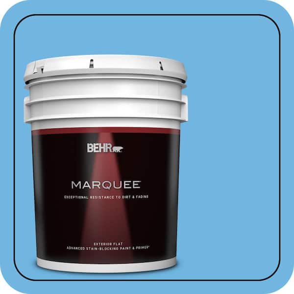 BEHR MARQUEE 5 gal. #P500-4 Life Force Flat Exterior Paint & Primer