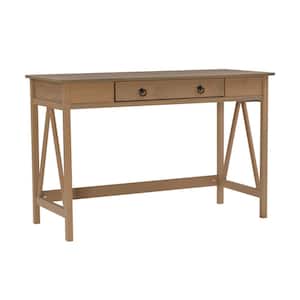 Titian 20 in. W Rectangle Gray Driftwood 1 Drawer Writing Desk