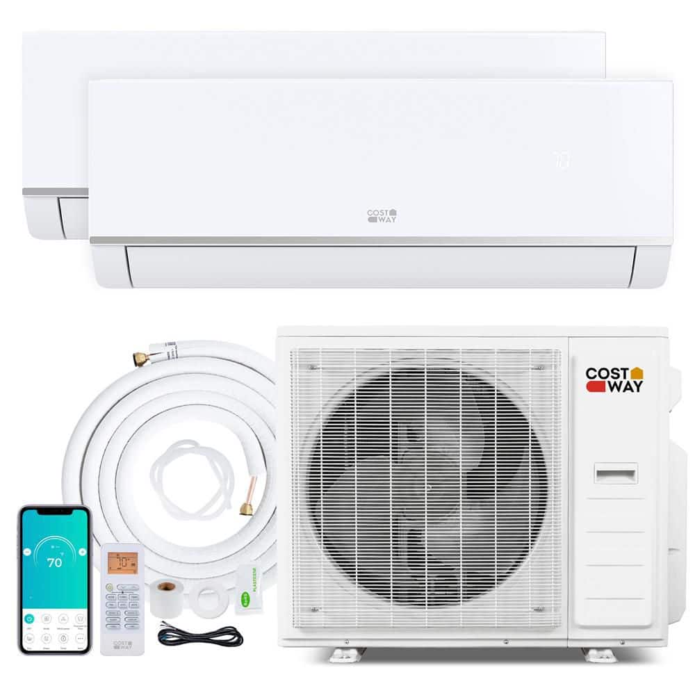 Blast Pro 2 Zone 12K + 18K 28000 BTU 2000 sq. ft. 2.5 tonMini Split AC/Heating System, 20 SEER2, WiFi Enabled price history on PriceWatchPro
