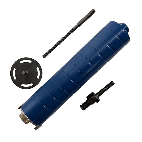 2-3/4 in. Diamond Dry Core Bit for Brick and Block with SDS Plus Adapter and Pilot Collar, 9.5 in. Drilling Depth