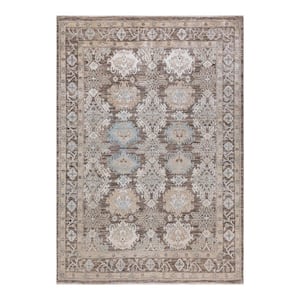 Oushak One-of-a-Kind Traditional Beige 6 ft. x 9 ft. Hand Knotted Tribal Area Rug