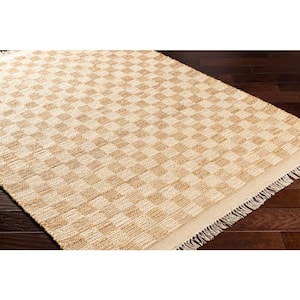 Farida Tan Doormat 2 ft. x 3 ft. Checkered Indoor Area Rug