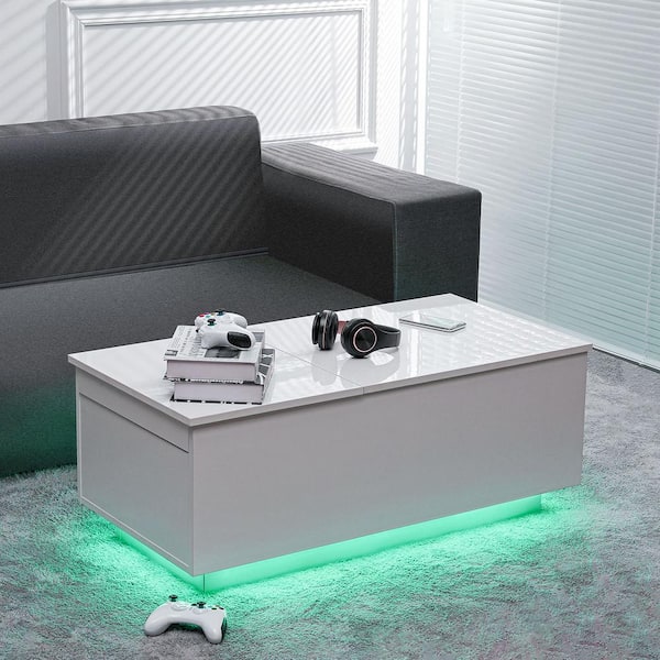 White led fashion coffee table