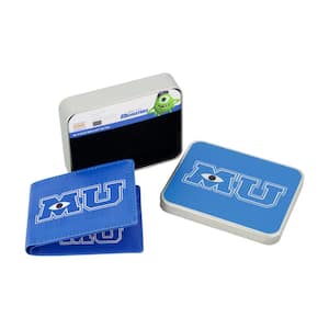 Pixar Monsters Mu Logo AOP Bifold Sport Wallet, Slim Wallet with Decorative Tin Unisex