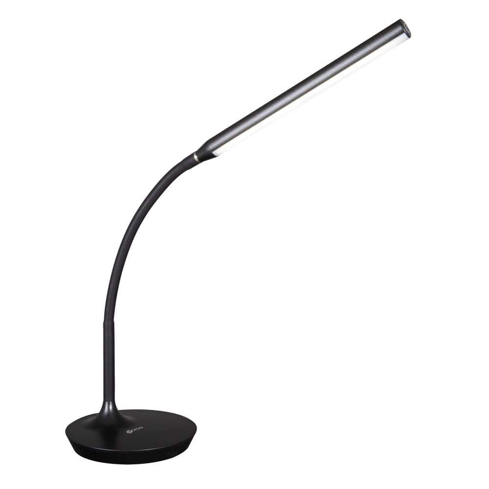 Prevention by OttLite LED Flexible and Adjustable Magnifier Desk Lamp - 4 Brightness Levels, Black