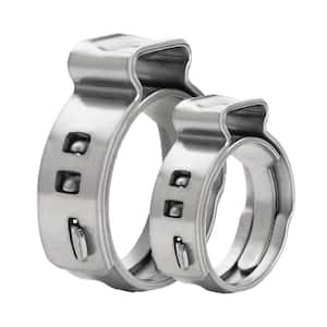 1/2 in. & 3/4 in. Pex Cinch Stainless Steel Clamp - (1/2 in. 100 Pieces, 3/4 in. 50 Pieces)