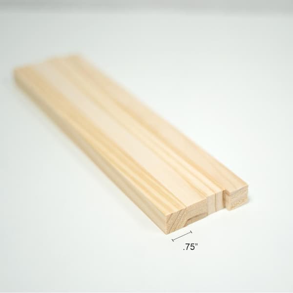 0.75 in. x 12 in. Pine Square Dowels, Pack of 4-Sanded, Paintable, Stainable-Wooden Rod for DIY Home Projects