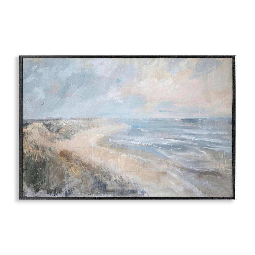 Faded Summer Beach by LSR Design Studio Black Framed Coastal Giclee Art Print 12 in. x 18 in. price history on PriceWatchPro