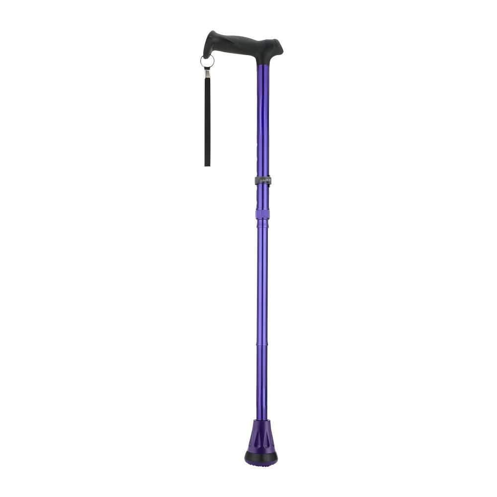 Wudkey Purple Foldable Adjustable Walking Cane, All Terrain