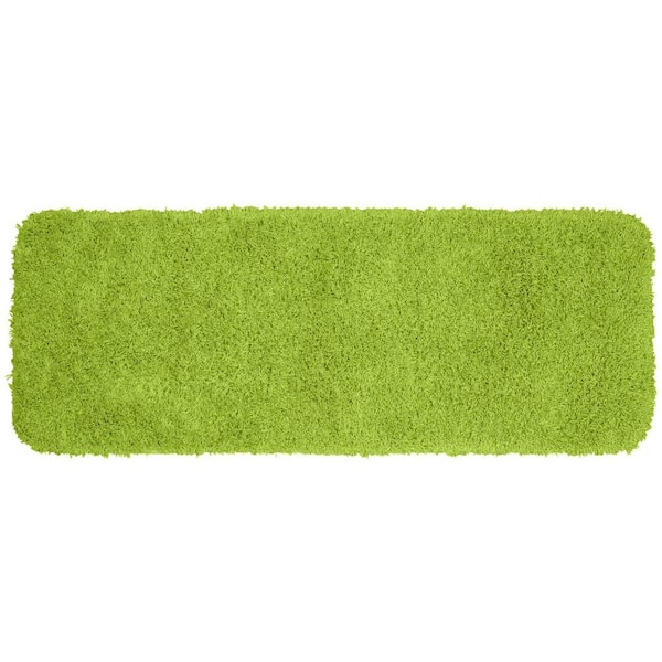 Garland Rug Jazz Lime Green 22 in. x 60 in. Washable Bathroom Accent Rug