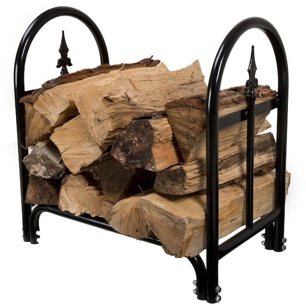 Le Champêtre Firewood Holder Scroll and Brass Log Rack Wood