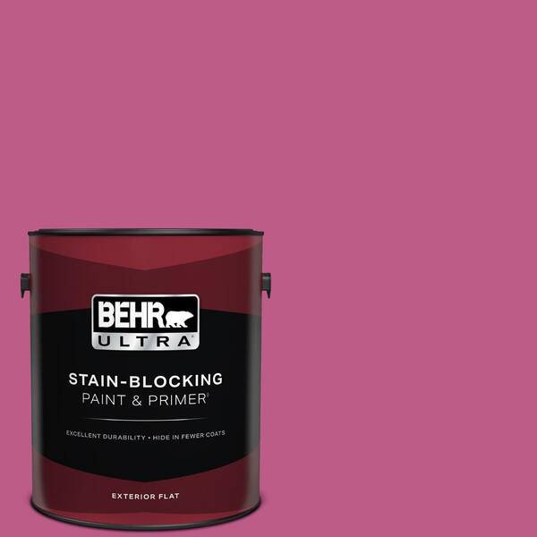 BEHR ULTRA 1 gal. #P120-5 Beauty Queen Flat Exterior Paint & Primer