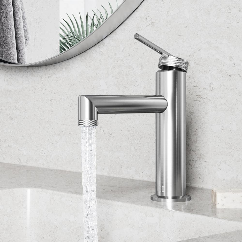 Sterling Brushed Nickel Single Handle Bathroom Faucet