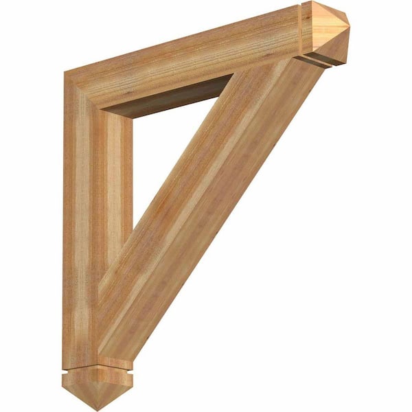 Ekena Millwork 6 in. x 42 in. x 42 in. Western Red Cedar Traditional Arts and Crafts Rough Sawn