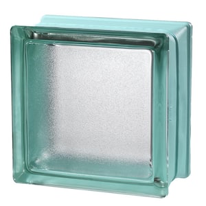 3 in. Thick Series 6 x 6 x 3 in. (6-Pack) Mint Mist Pattern Glass Block (Actual 5.75 x 5.75 x 3.12 in.)