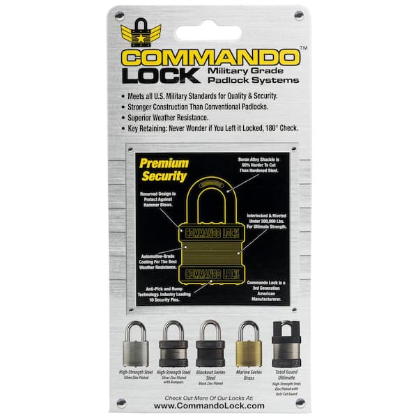 Commando Lock, Premium Marine Brass Padlock
