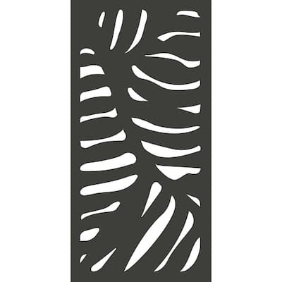 4 ft. x 2 ft. Charcoal Gray Decorative Composite Fence Panel in the Cabo Design