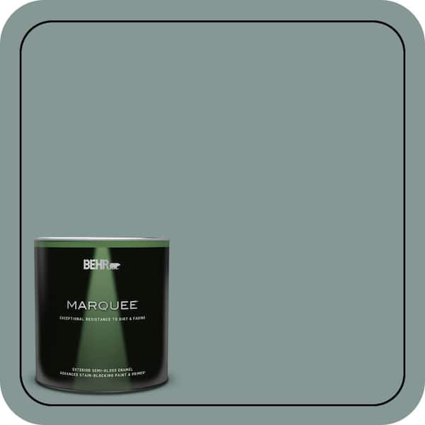 BEHR MARQUEE 1 qt. #T18-15 In The Moment Semi-Gloss Enamel Exterior Paint & Primer